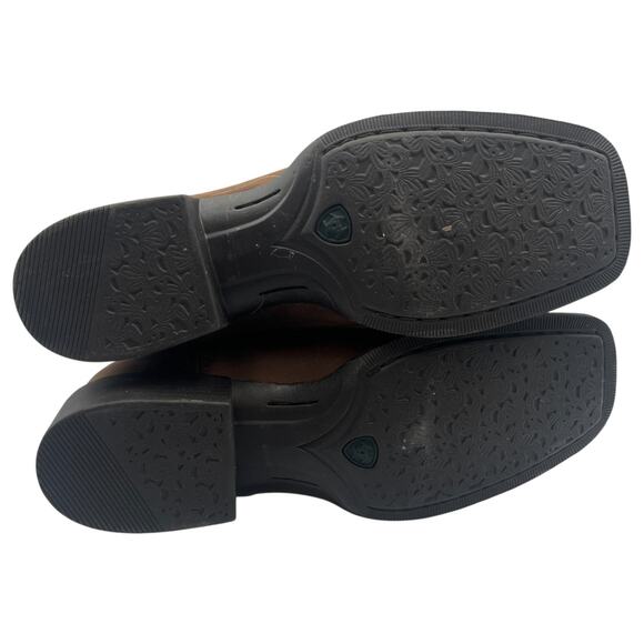 Ariat Sport Patriot US Flag Camo Leather Cowboy Western Boots Brown Size 9B - Picture 6 of 7